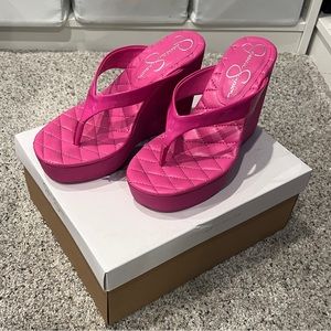 JESSICA SIMPSON Platform SITANIYA SANDAL Pink sz 6